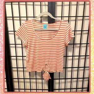Happening In The Present Striped Tee